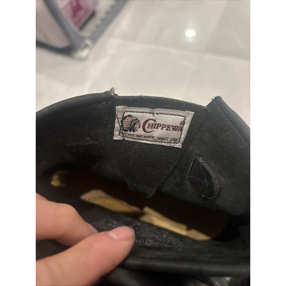 chippewa boots steel toe Black Size 11 EE - Picture 4 of 8